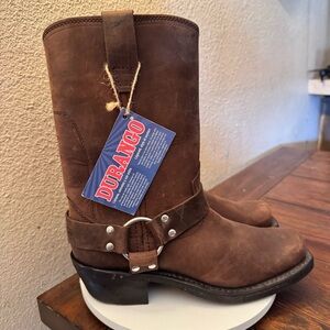 DURANGO WOMEN'S HARNESS BOOT brown leather size 8 new with tag no box